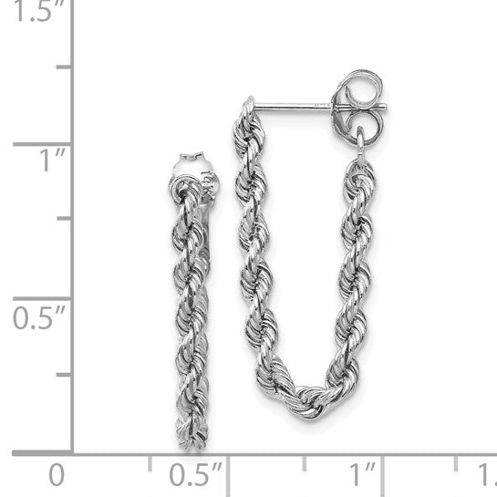 14KW Rope Dangle Earrings