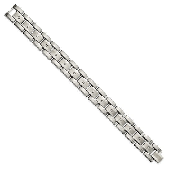 Tungsten & Diamond Bracelet