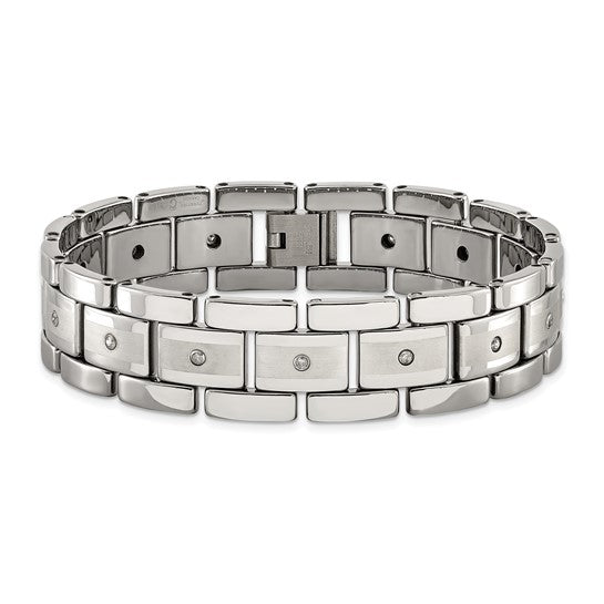 Tungsten & Diamond Bracelet