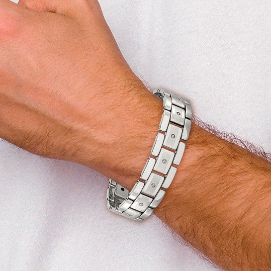 Tungsten & Diamond Bracelet