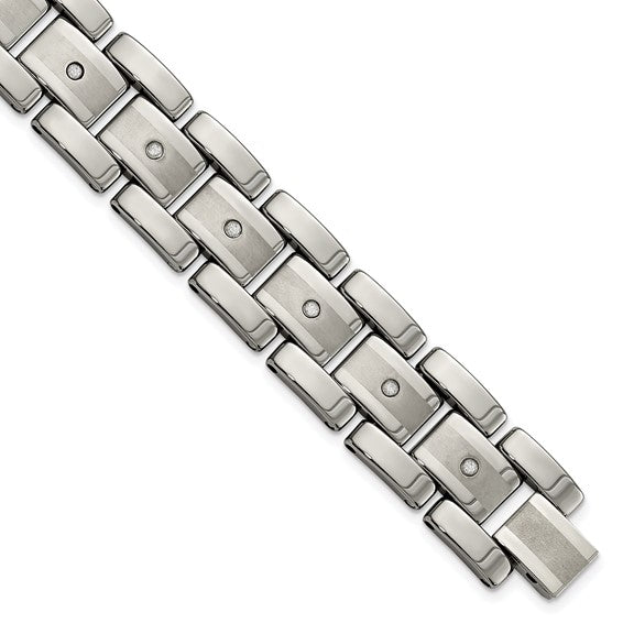Tungsten & Diamond Bracelet