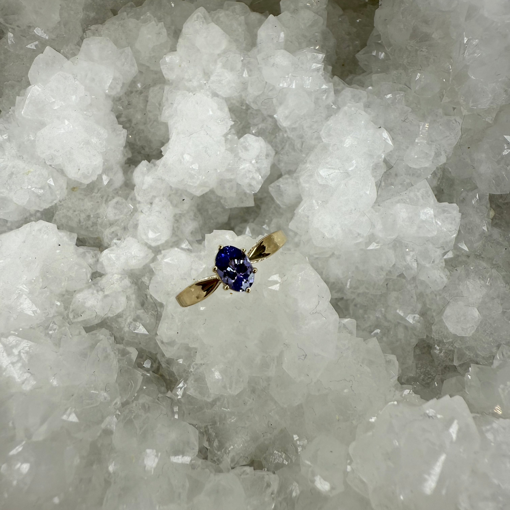 Estate Oval Tanzanite Ring