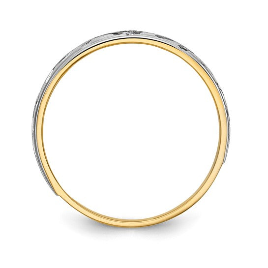 14KYW 3 Stone Men's Band
