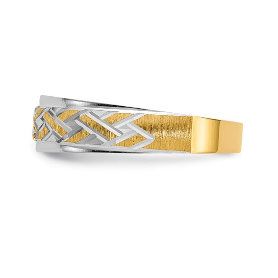 14KYW 3 Stone Men's Band