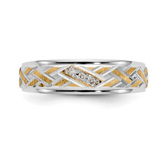 14KYW 3 Stone Men's Band
