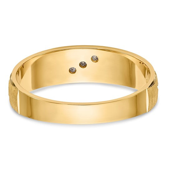 14KYW 3 Stone Men's Band