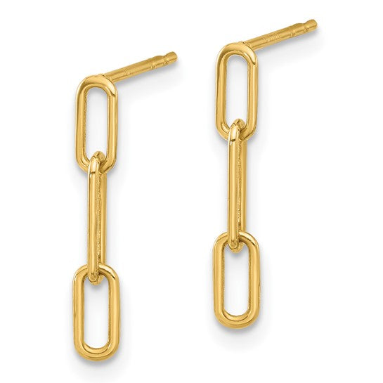 14KY Chain Link Earrings