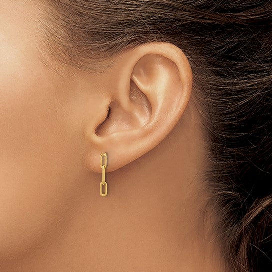 14KY Chain Link Earrings